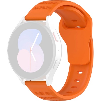 Techsuit Каишка за Samsung Galaxy Watch 4/5/Active 2, Huawei Watch GT 3 (42mm)/GT 3 Pro (43mm) - Каишка за часовник (W050) - Оранжев
