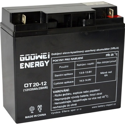 GOOWEI ENERGY OT20-12 12V 20Ah