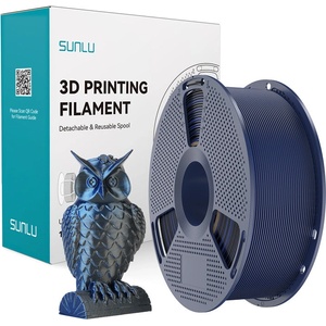 Sunlu PLA+ копринен двуцветен филамент (черен и син) (PLA+ Silk DC B Blu)