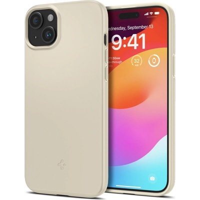 Spigen Thin Fit Sand iPhone 15 Plus béžové