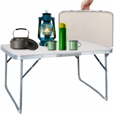 Trizand 23428 Skladací kempingový stôl 60 x 40 cm béžový