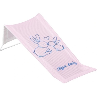 Tega Baby Lehátko do vany látkové Little Bunnies pink