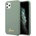 GUESS Hard Silicone Case - силиконов (TPU) калъф за iPhone 11 Pro (зелен)