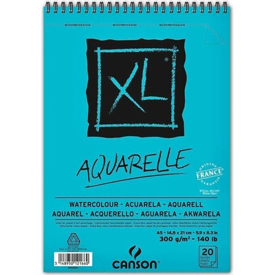 Canson XL AQUARELLE A5 300g 20 listů kroužek