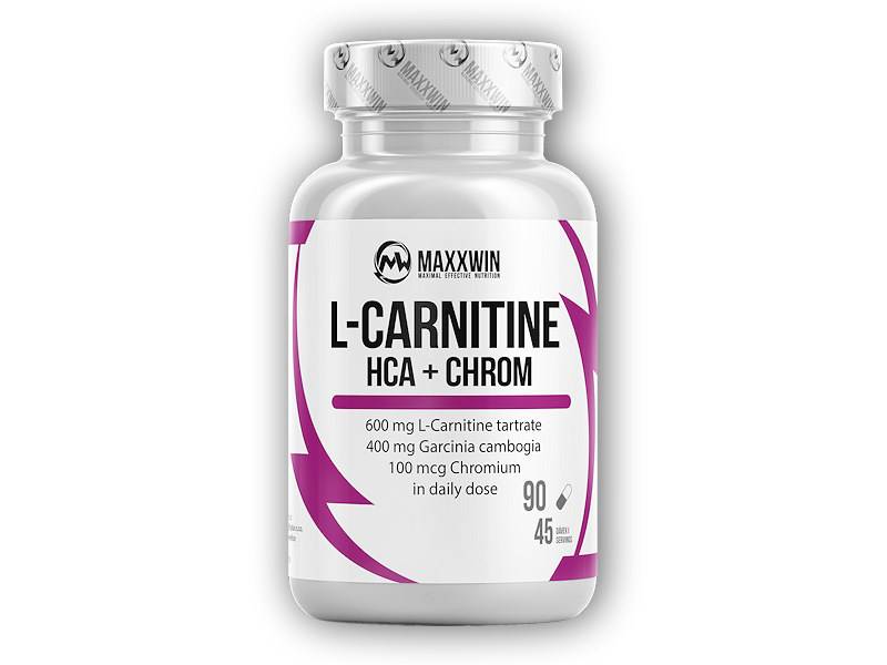 MaxxWin L-Carnitine HCA chrom 90 kapslí od 153 Kč
