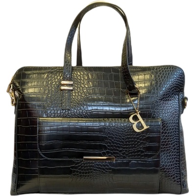 Bulaggi pracovní kabelka kroko černá 30426.10 black – Zboží Mobilmania