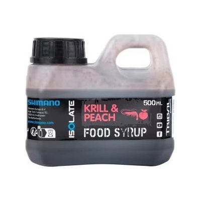 Atraktor Shimano Bait Isolate Food Syrup Krill Peach 500 ml