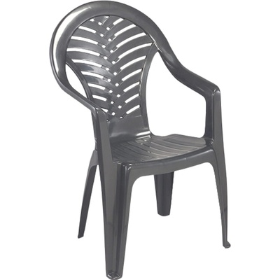 Bibl plastové křeslo OCEAN antracit 65001