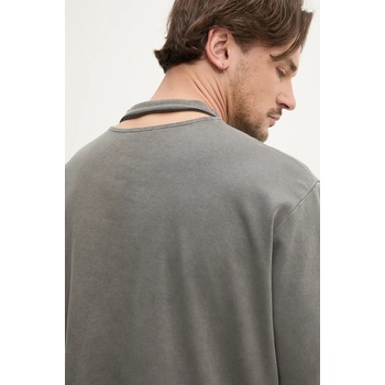 Camperlab Памучна тениска camperlab в сиво с принт au00020.001 (au00020.001)