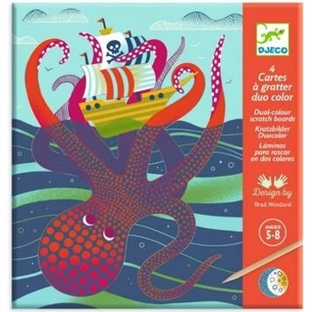 DJECO Vyškrabávacie obrázky mora