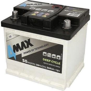 Image 1 of 4MAX Deep Cycle 50Ah right+