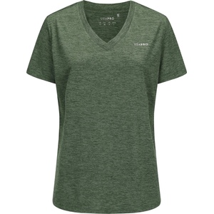 USA Pro Дамска тениска USA Pro The USA Pro Tech V Tee Ladies - Forest Green - sportihobi - 48,88 лв