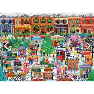 EUROGRAPHICS - Puzzle Downtown Holiday Festival 500 XXL - 500 piese