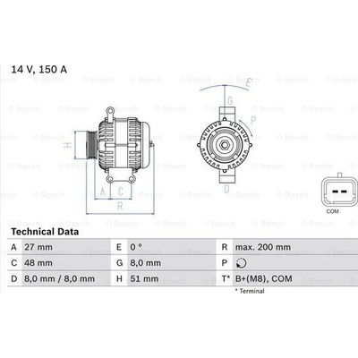 BOSCH Generátor 0986048740