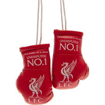 Prívesok na kľúče Boxerské rukavice Liverpool FC, červené, znak LFC