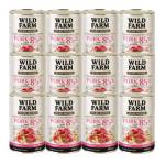 WILD FARM PURE MONO Свинско с ябълка и киноа 12x400 г - монопротеинова храна за кучета