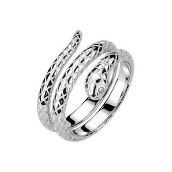 Šperky4U Ocelový prsten had OPR1942