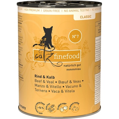 Catz Finefood Hovězí & telecí 24 x 400 g