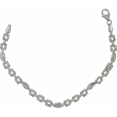 Infinitysilver stříbrný náramek stampato vlnky C4611518
