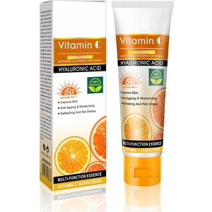 Aichun Beauty Слънцезащитен крем за лице с витамин C и хиалуронова киселина и SPF 50, 50гр