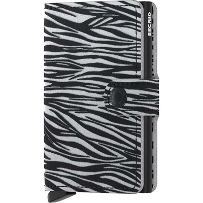 Secrid Кожен портфейл Secrid Miniwallet Zebra Light Grey (MZe.Light.Grey)