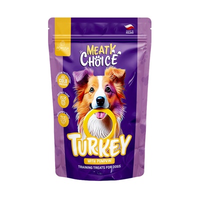 Pokusa for Health POKUSA MEATY CHOICE - наградки за кучета с пуешко и тиква 200гр (PokusaForHealth)