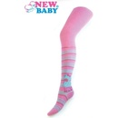 New Baby bavlnené pančucháčky ružové little bear Ružová