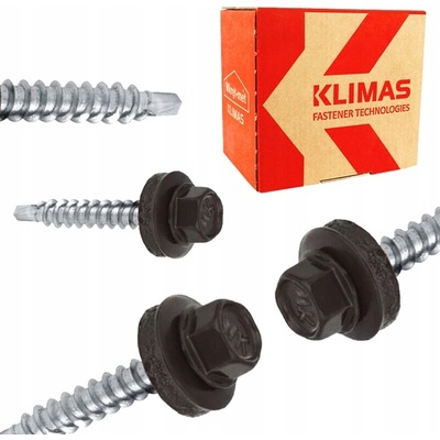 Klimas Wkręt-met Farmářský šroub TEX 4,8 x 35 tmavě hnědý RAL 8019 – Hledejceny.cz