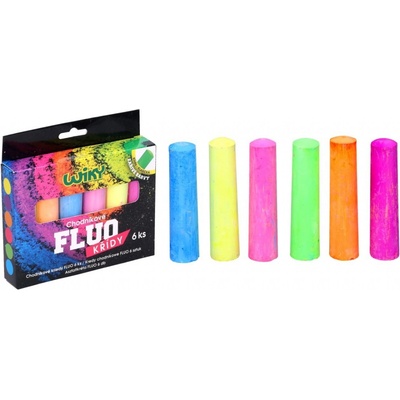 Wiky Chodníkové křídy FLUO 6ks