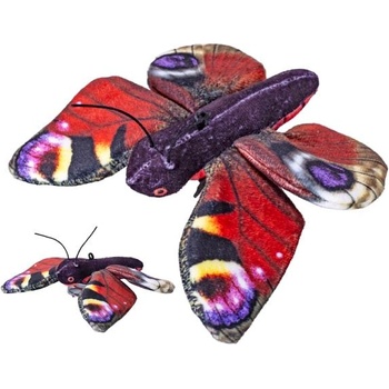 Mikro Плюшена пеперуда Адмирал 14см