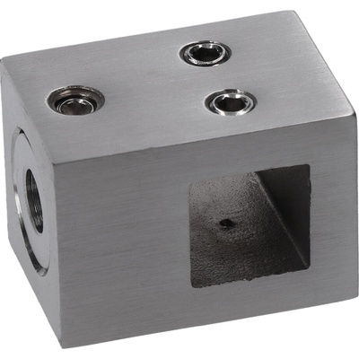 Držák profilu 12 x 12 mm přechodný, plochý, AISI 304