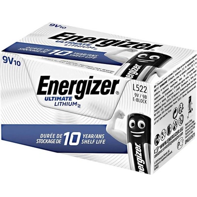 Energizer ULTIMATE LITHIUM 9V 10ks 7638900332889
