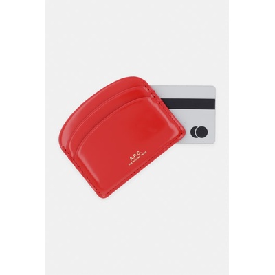 APC A. p. c. калъф за карти дамски от кожа porte-cartes demi-lune (pxcbt.f63270)