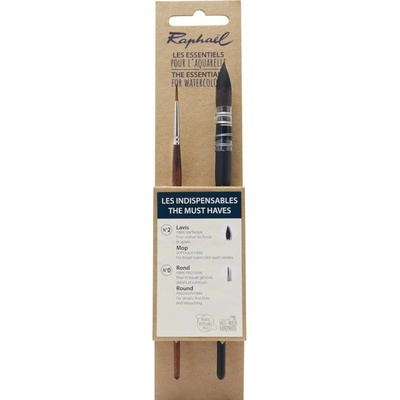 Sada 2ks štetcov Raphael Essentials The Must Haves pre akvarel