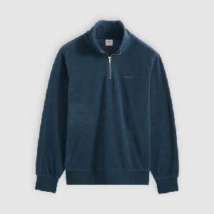 Levi's Поларена блуза Levis Mens Original Housemark 1/4-Zip Cotton Fleece Top - DRESS BLUES