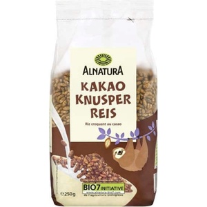 Alnatura Био хрупкав ориз и какао - 250 г