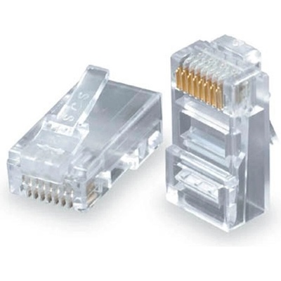 DATACOM Konektor RJ45 UTP 8p8c Cat5e 10ks (drát), 4121 – Zboží Živě