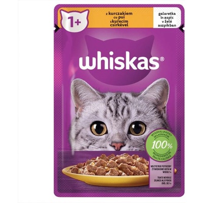 Whiskas пакетче с пиле в желе 85 г