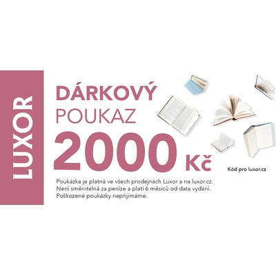 Luxor Elektronický dárkový poukaz 2000 Kč - Knihomolský
