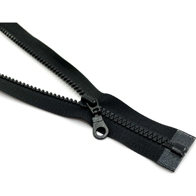 Deliteľný kostený zips s ozdobným jazdcom - dĺžka 110 cm