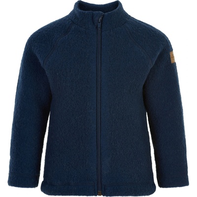 Mikk-Line mikina na zips merino-fleece Blue Nights
