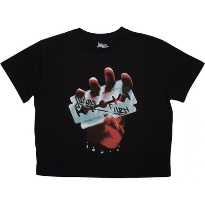 Judas Priest British Steel Black L Дамски Риза (JPCT01LB03)