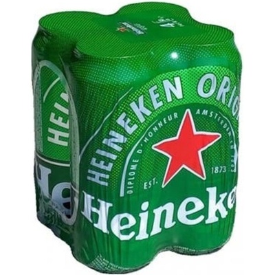 Heineken pivo 12° 4 x 0,5 l (plech)