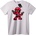 NOONEBRAND Тениска Mario x Deadpool - L, Black