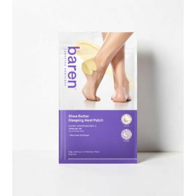 Baren Noční náplasti na paty s bambuckým máslem Shea Butter Sleeping Heel Patch 10 ks