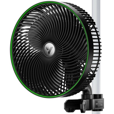 VIVOSUN AeroWave E9 Oscilační klipsnový ventilátor s EC motorem,18W/23cm