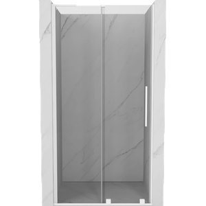 Mexen Velar L плъзгаща се душ врата 100 см, прозрачна, бяла - 871-100-003-01-20 (871-100-003-01-20)