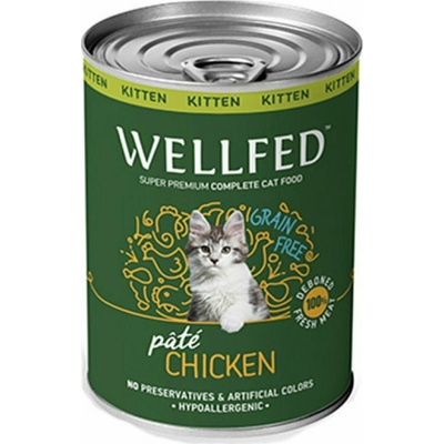 PETINTEREST Wellfed Kitten 0-12 months консерва за подрастващи котки с пилешко 400gr