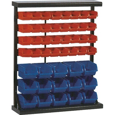 STREND Stojan HL3202, zásobníky, 32 malých PVC boxov a 15 veľkých PVC boxov, 94x30x115 cm