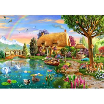 Image 1 of Bluebird Puzzle - Puzzle Lakeside Cottage II 2000 - 2 000 piese